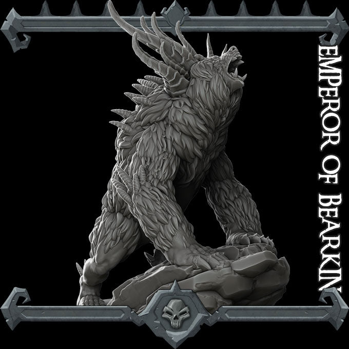 EMPEROR OF BEARKIN - Miniature -All Sizes | Dungeons and Dragons | Pathfinder | War Gaming