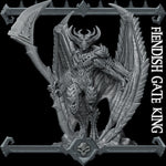 FIENDISH GATE KING - Miniature | All Sizes | Dungeons and Dragons | Pathfinder | War Gaming