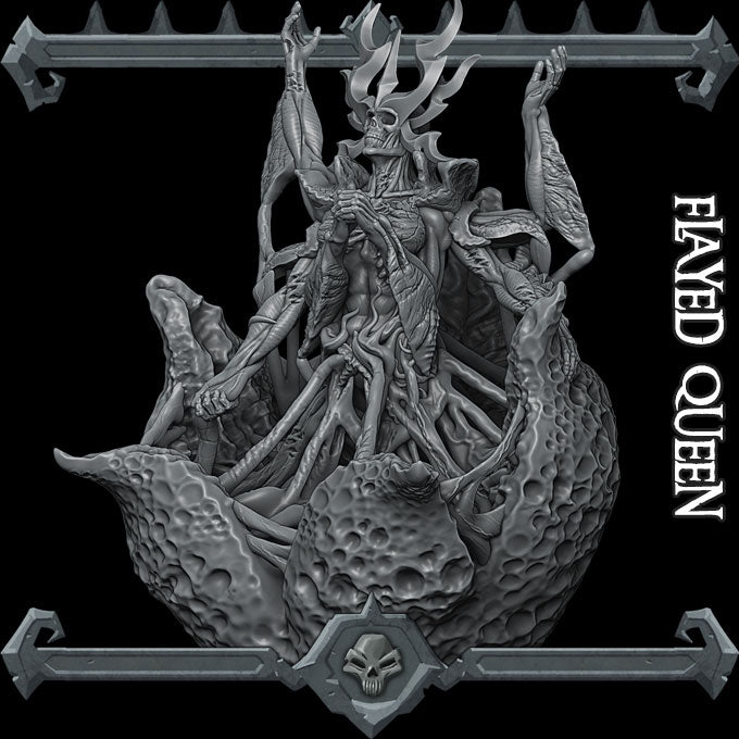 FLAYED QUEEN - Miniature | All Sizes | Dungeons and Dragons | Pathfinder | War Gaming