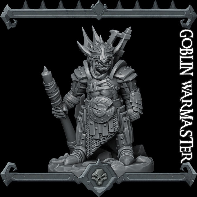 GOBLIN WARMASTER- Dungeons and dragons | Cthulhu | Pathfinder | War Gaming| Miniature Model