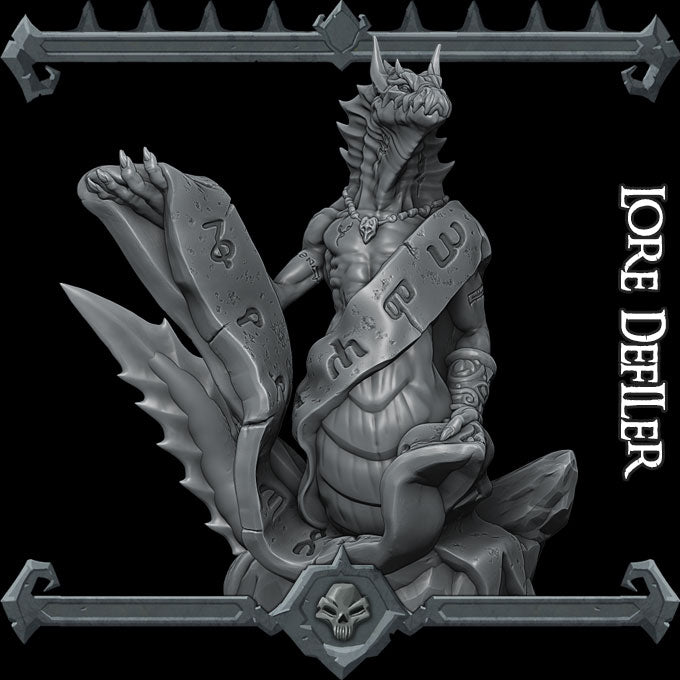 LORE DEFILER - Miniature | All Sizes | Dungeons and Dragons | Pathfinder | War Gaming