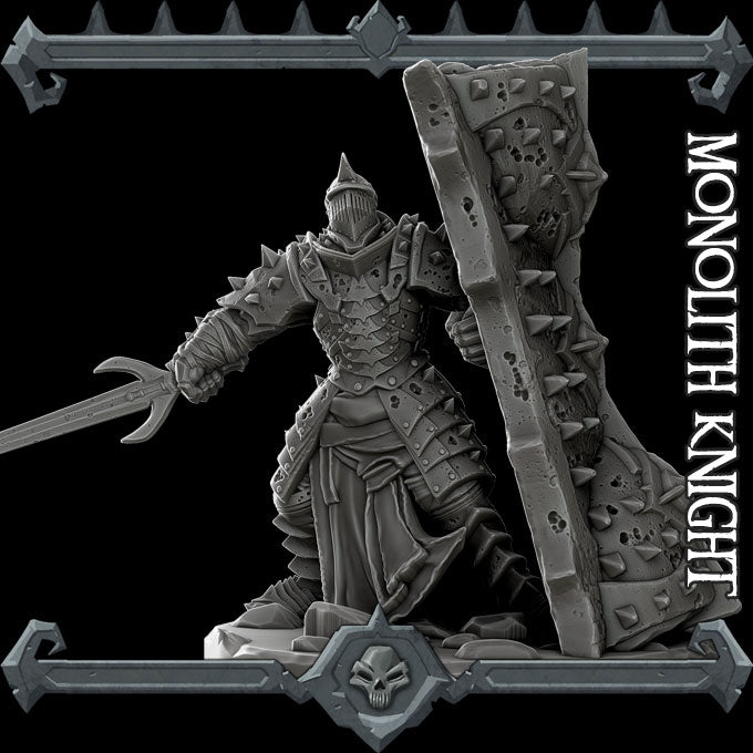 MONOLITH KNIGHT - Miniature | All Sizes | Dungeons and Dragons | Pathfinder | War Gaming