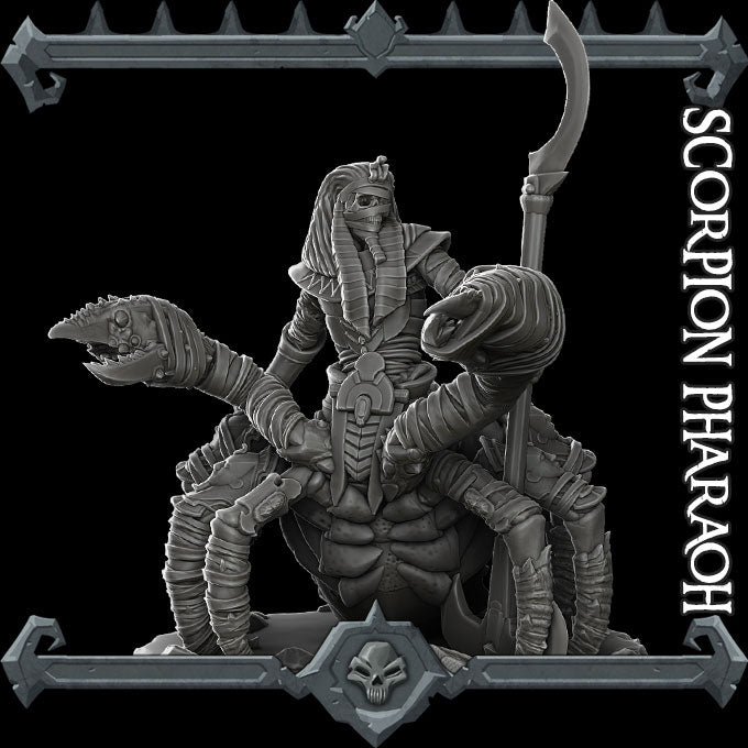 SCORPION PHARAOH - Miniature -All Sizes | Dungeons and Dragons | Pathfinder | War Gaming