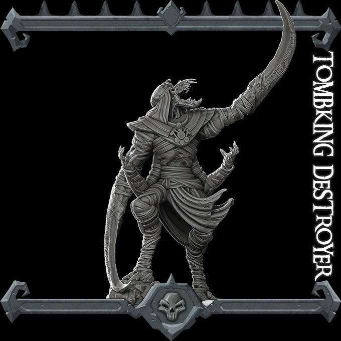 TOMBKING DESTROYER - Miniature | All Sizes | Dungeons and Dragons | Pathfinder | War Gaming