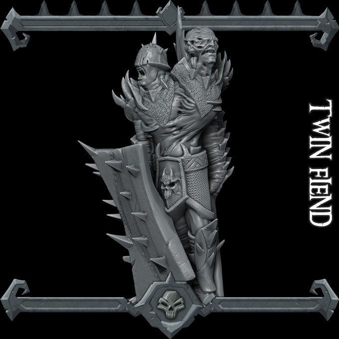 TWIN FIEND - Miniature | All Sizes | Dungeons and Dragons | Pathfinder | War Gaming
