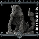 WERE MANTICORE - Miniature -All Sizes | Dungeons and Dragons | Pathfinder | War Gaming