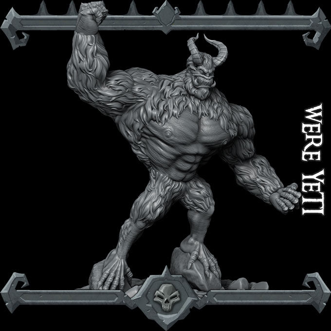 WERE YETI - Miniature -All Sizes | Dungeons and Dragons | Pathfinder | War Gaming