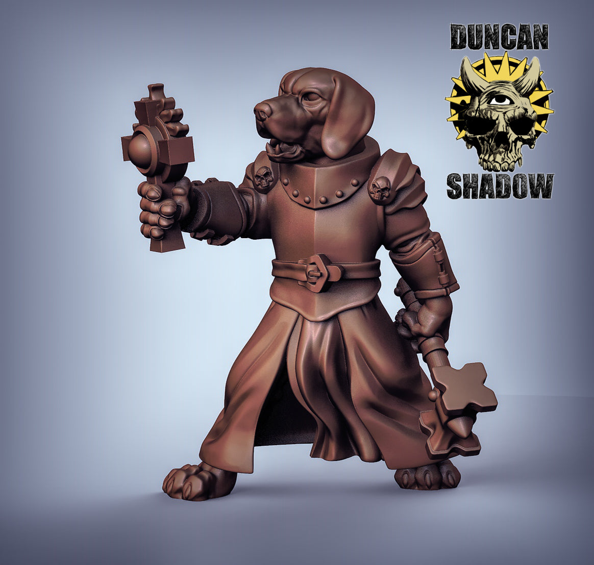 Dog Clerics Resin Miniature for DnD | Tabletop Gaming