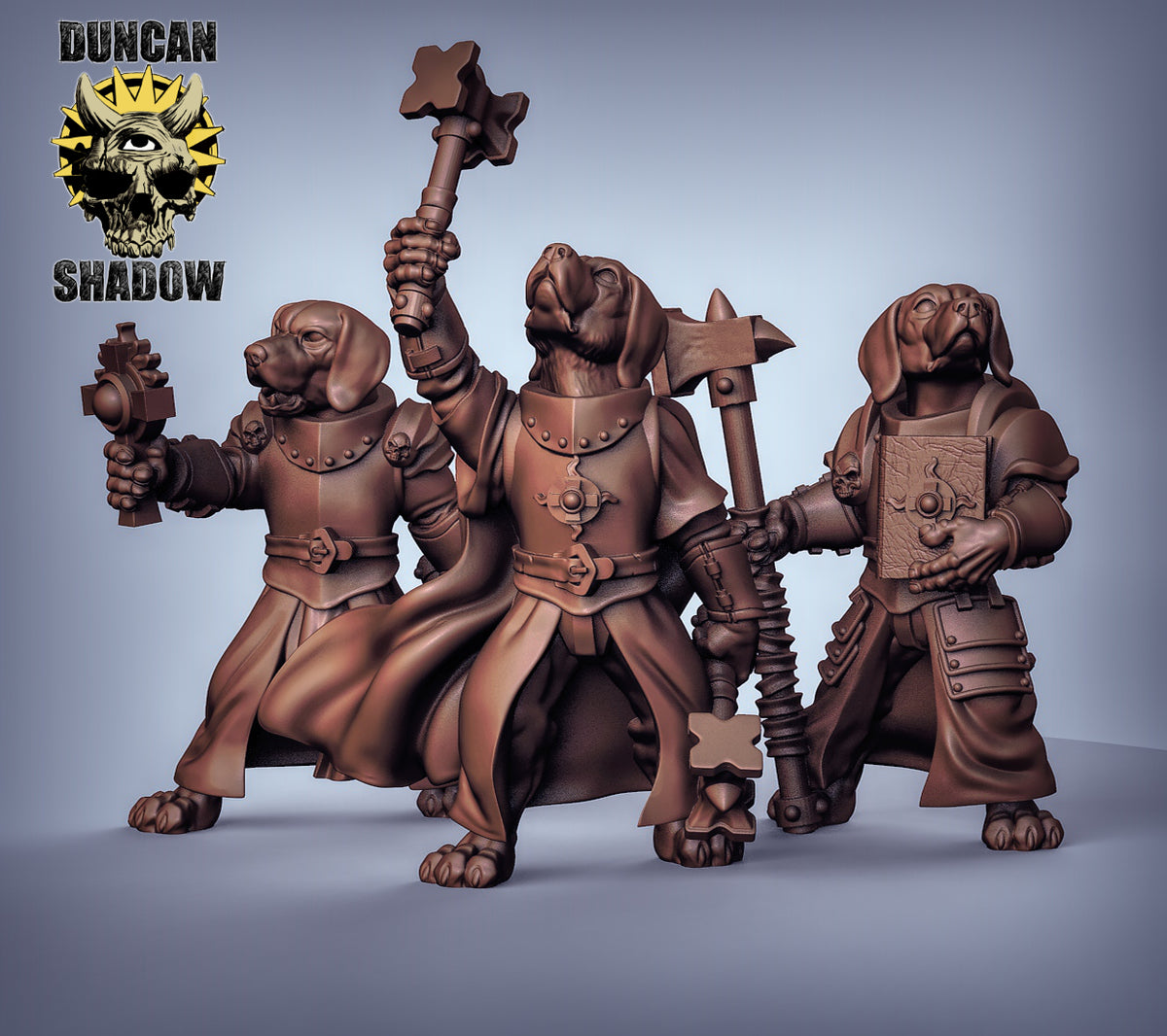 Dog Clerics Resin Miniature for DnD | Tabletop Gaming