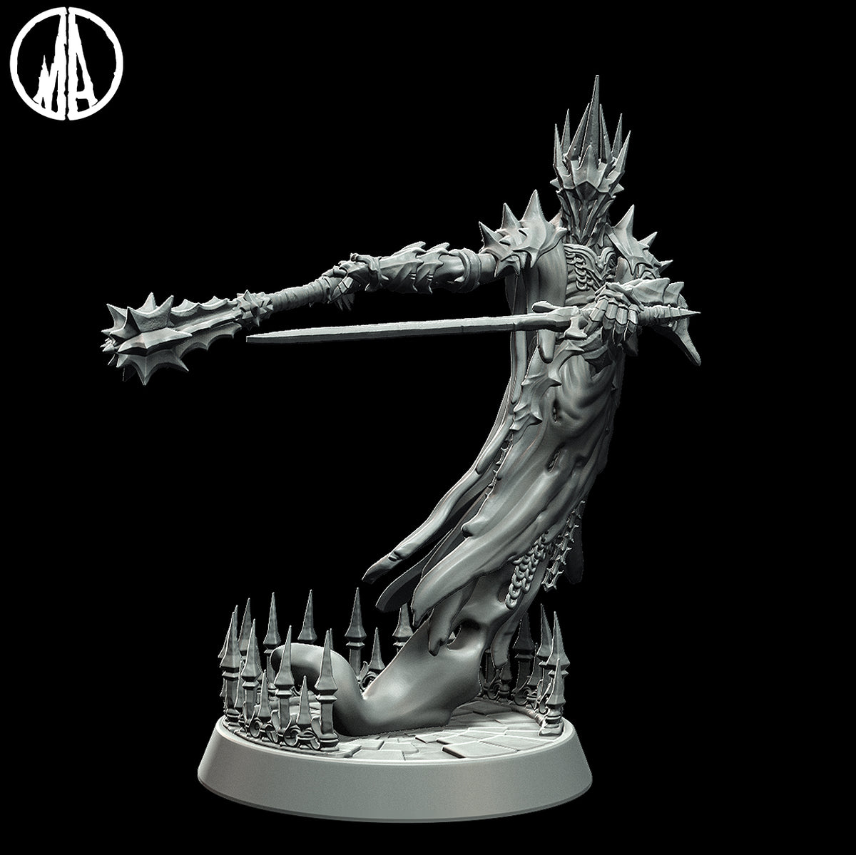 Fallen Wraithlord | 32mm Scale Resin Model | From the Lost Souls Collection