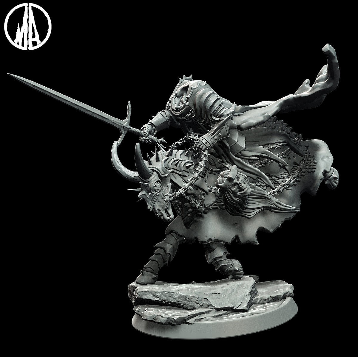 Headless Horseman | 32mm Scale Resin Model | From the Lost Souls Collection