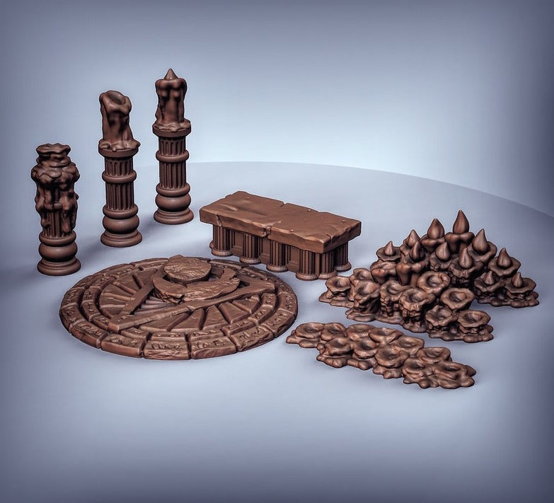 Cultists Scenery resin miniature for DnD and tabletop RPGs