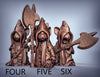Mousle Cultists with Scenery resin miniature - detail view