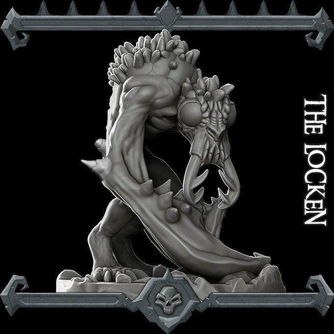 The Locken - Miniature -All Sizes | Dungeons and Dragons | Pathfinder | War Gaming