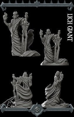 Lich Giant - 28mm scale Miniature - Cthulhu, D&D, 40k, Pathfinder, Dungeons and dragons | Tabletop War Gaming