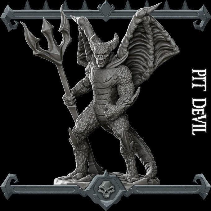Pit Devil - Miniature -All Sizes | Dungeons and Dragons | Pathfinder | War Gaming