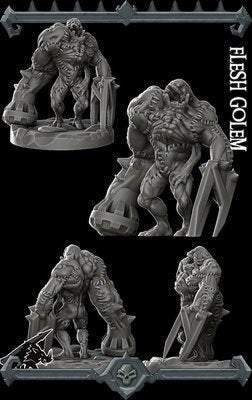Flesh Golem - Miniature -All Sizes | Dungeons and Dragons | Pathfinder | War Gaming
