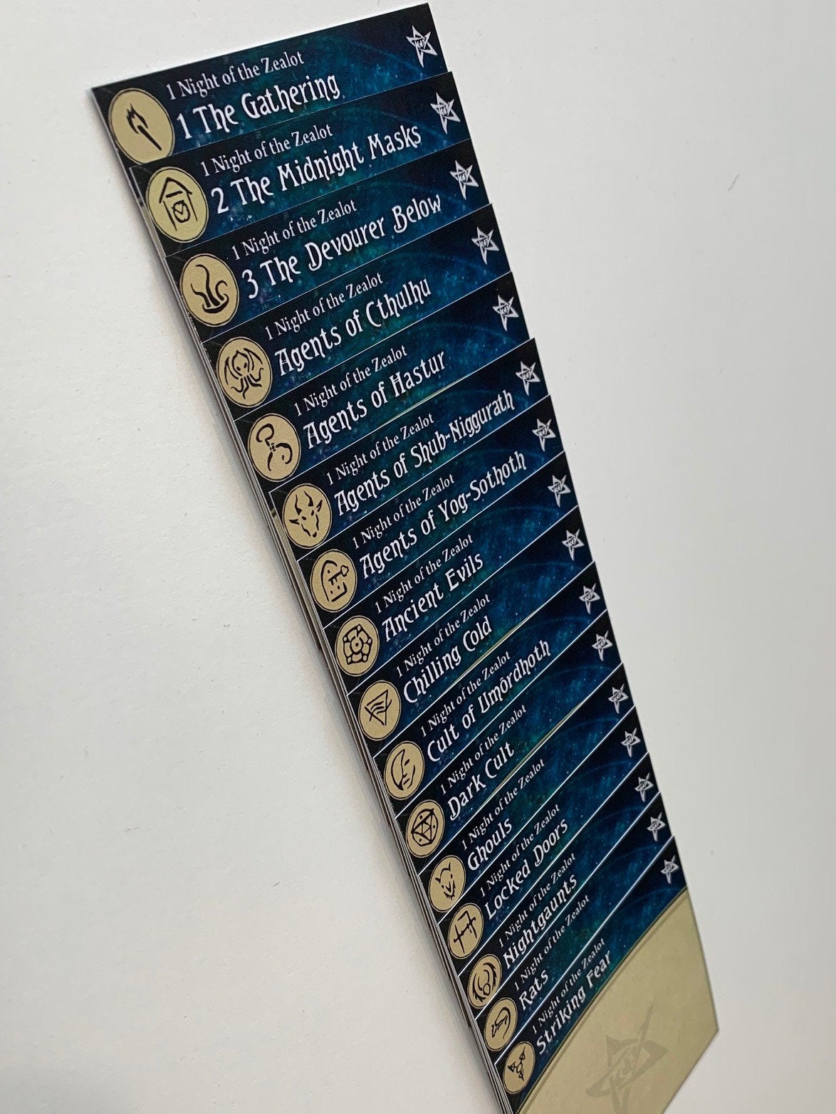 Arkham Horror LCG Deck Box Dividers - High Quality Unique Printed Card Paragon Star Arkham Horror LCG Deck Box Dividers - High Quality Unique Printed Card Paragon Star