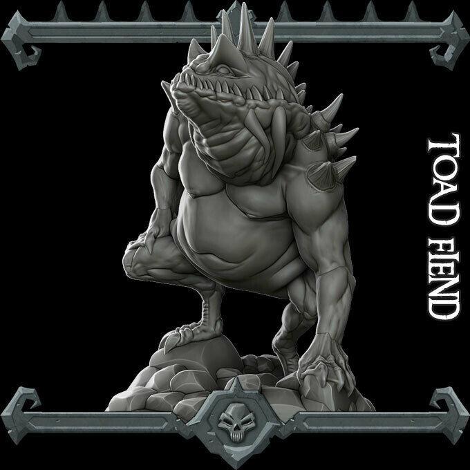 TOAD FIEND - Miniature -All Sizes | Dungeons and Dragons | Pathfinder | War Gaming