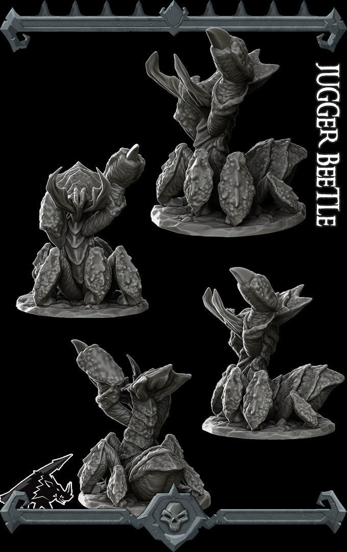 JUGGER BEETLE - Resin miniature - 28mm / 32mm Scale | Dungeons and dragons | Cthulhu | Pathfinder | War Gaming