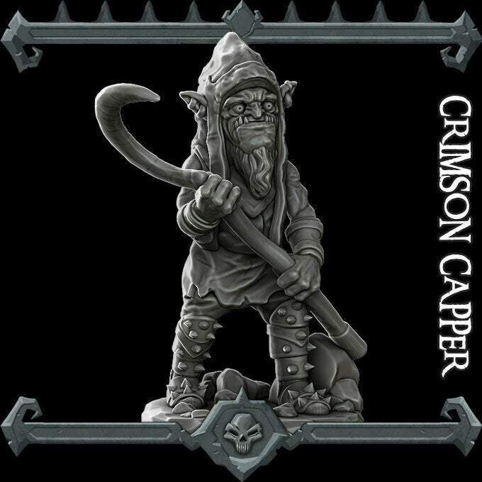CRIMSON CAPPER - Miniature -All Sizes | Dungeons and Dragons | Pathfinder | War Gaming