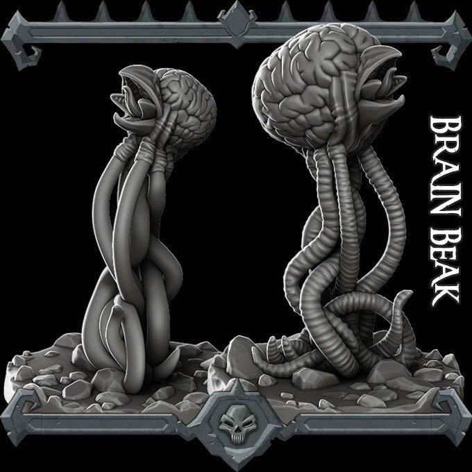 Brain Beak - Miniature -All Sizes | Dungeons and Dragons | Pathfinder | War Gaming