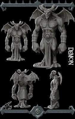 Demon - Miniature -All Sizes | Dungeons and Dragons | Pathfinder | War Gaming