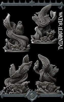 Water Elemental - Miniature -All Sizes | Dungeons and Dragons | Pathfinder | War Gaming