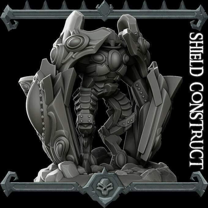SHIELD CONSTRUCT - Miniature -All Sizes | Dungeons and Dragons | Pathfinder | War Gaming
