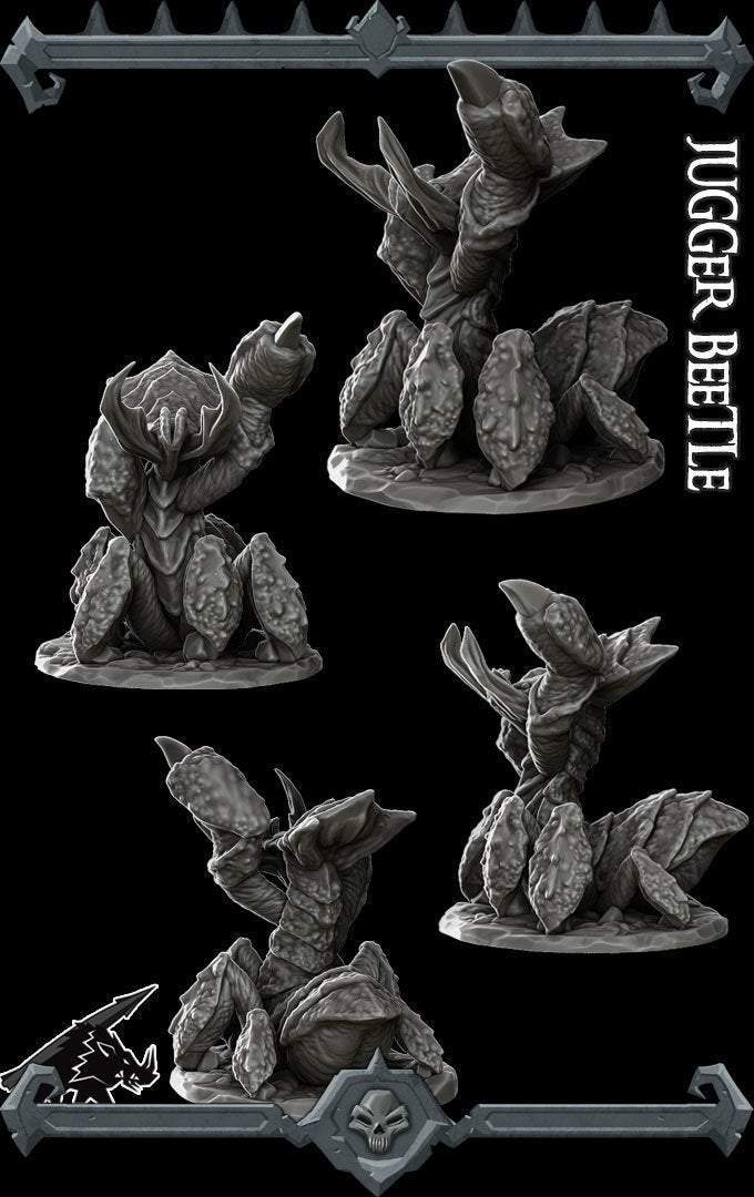 JUGGER BEETLE - Miniature -All Sizes | Dungeons and Dragons | Pathfinder | War Gaming