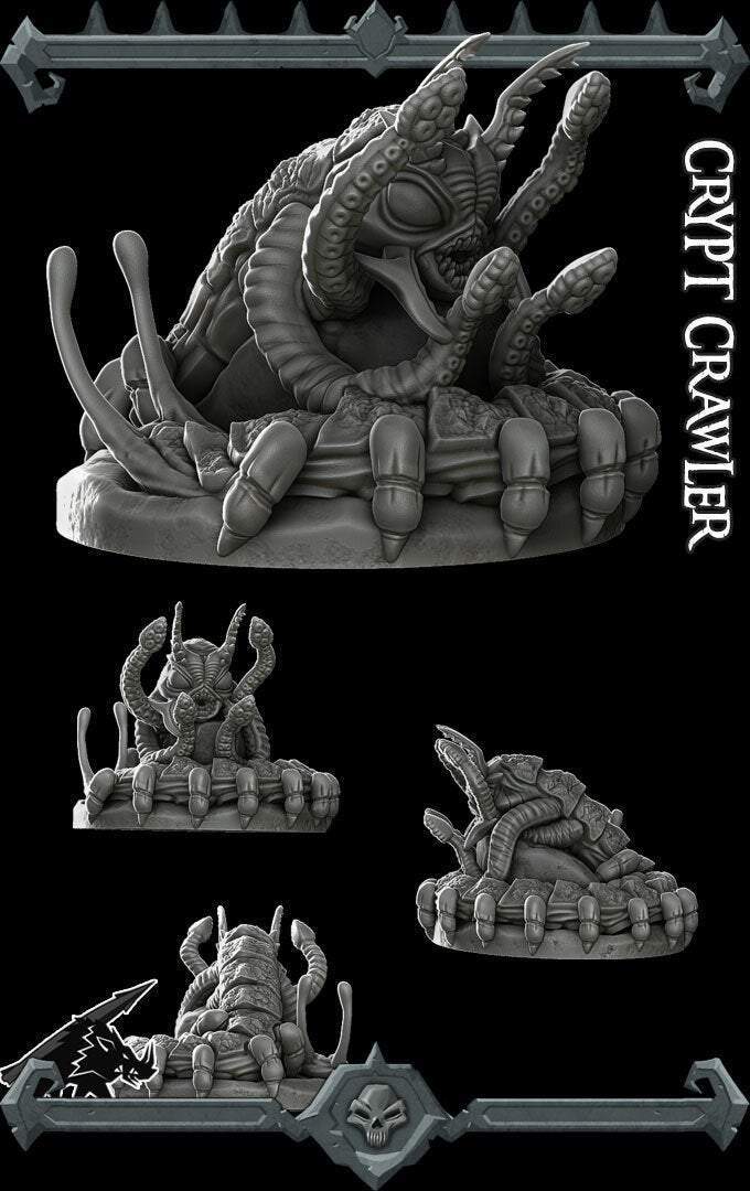 CRYPT CRAWLER - Miniature -All Sizes | Dungeons and Dragons | Pathfinder | War Gaming