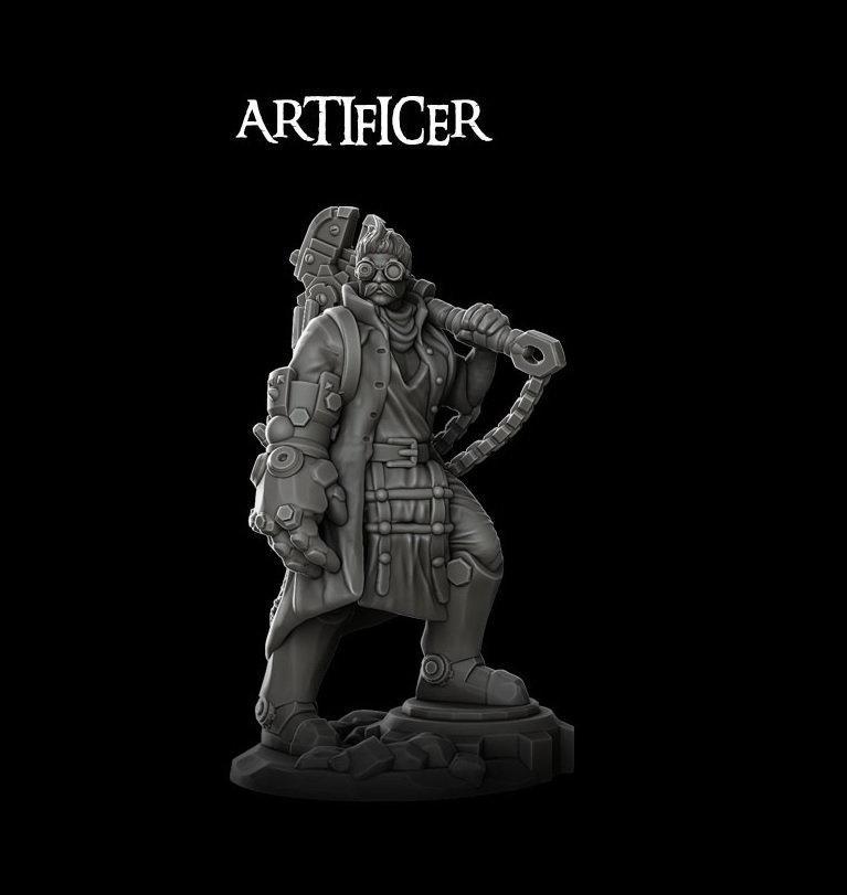 ARTIFICIER - Miniature -All Sizes | Dungeons and Dragons | Pathfinder | War Gaming