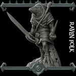 RAVEN FOLK - Miniature -All Sizes | Dungeons and Dragons | Pathfinder | War Gaming