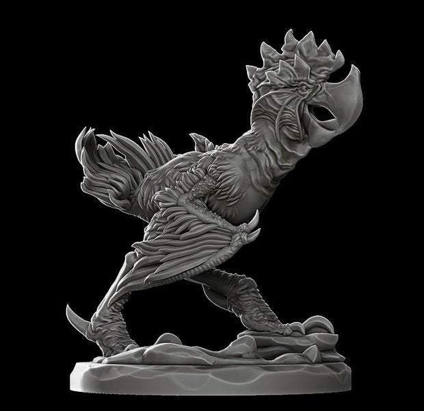 Axe Beak / Avian Raptor - Miniature -All Sizes | Dungeons and Dragons | Pathfinder | War Gaming