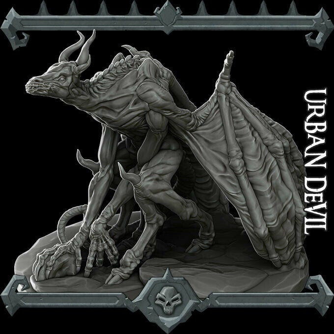 URBAN DEVIL - Miniature | All Sizes | Dungeons and Dragons | Pathfinder | War Gaming