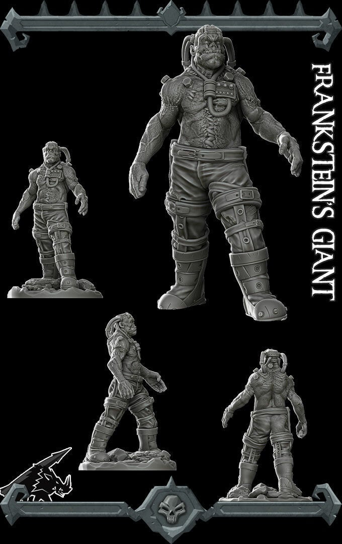 FRANKENSTEIN'S GIANT - Miniature | All Sizes | Dungeons and Dragons | Pathfinder | War Gaming