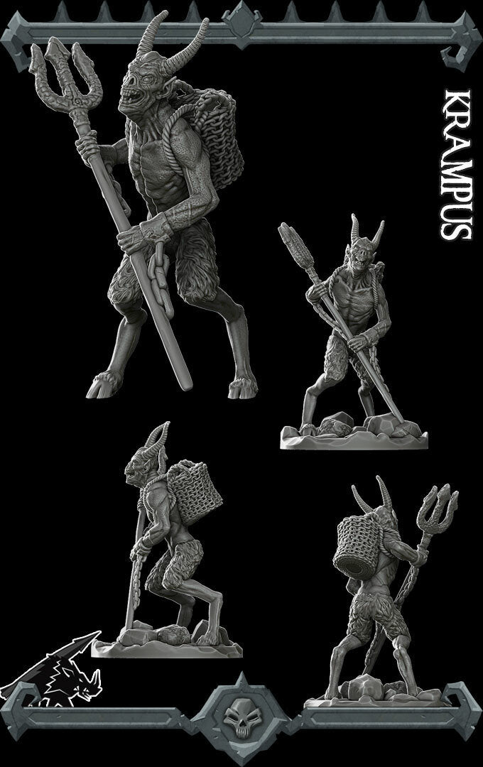 KRAMPUS - Miniature | All Sizes | Dungeons and Dragons | Pathfinder | War Gaming