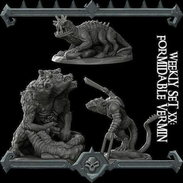 RATS ! - Miniature | All Sizes | Dungeons and Dragons | Pathfinder | War Gaming