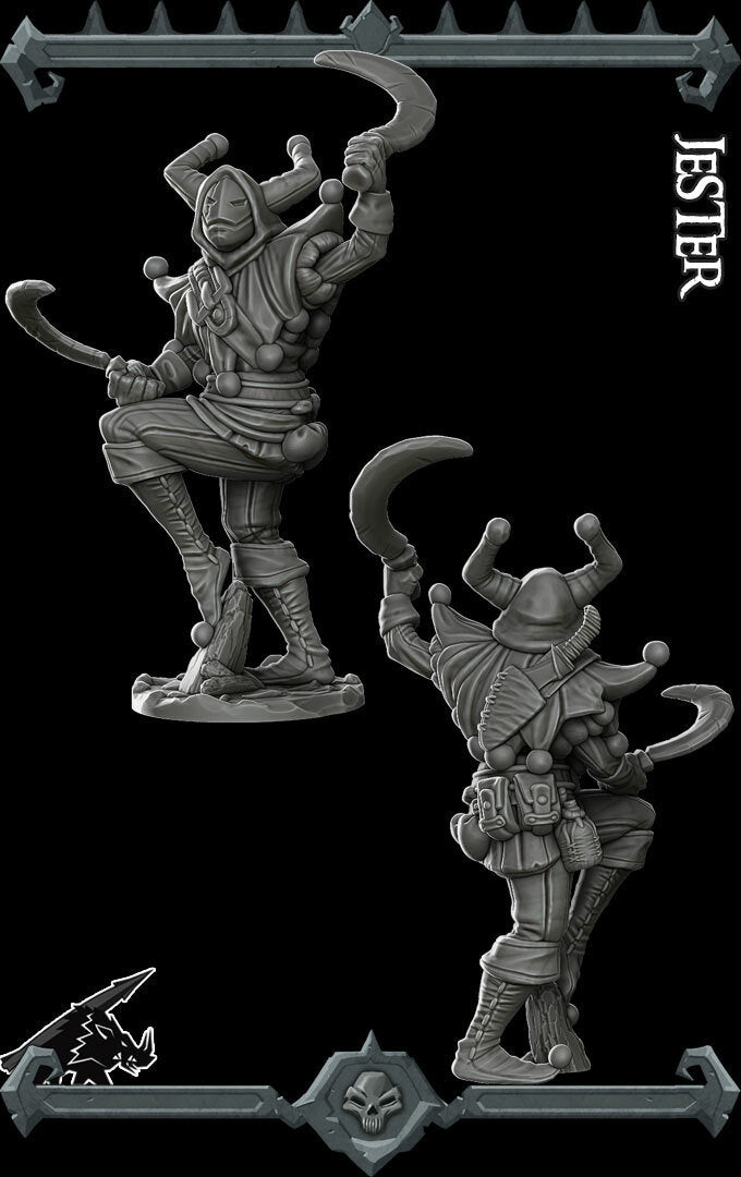 JESTER - Miniature | All Sizes | Dungeons and Dragons | Pathfinder | War Gaming