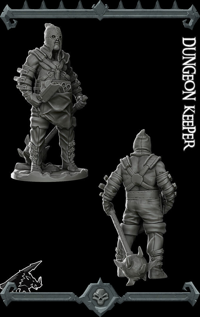 DUNGEON KEEPER - Miniature | All Sizes | Dungeons and Dragons | Pathfinder | War Gaming