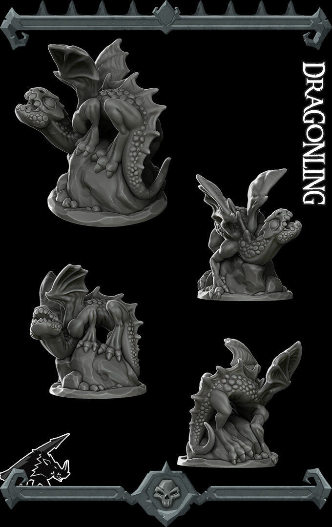 DRAGONLING - Miniature | All Sizes | Dungeons and Dragons | Pathfinder | War Gaming