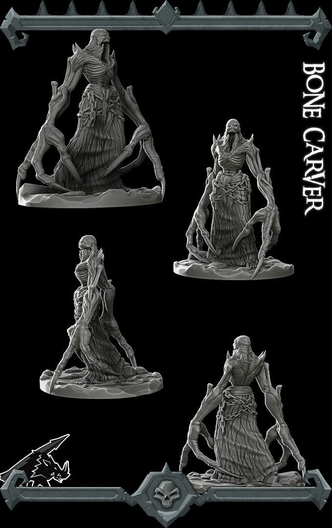 BONE CARVER - Miniature | All Sizes | Dungeons and Dragons | Pathfinder | War Gaming