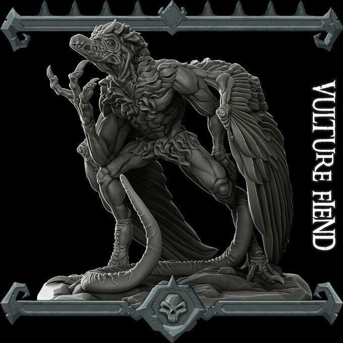 VULTURE FIEND - Miniature | All Sizes | Dungeons and Dragons | Pathfinder | War Gaming