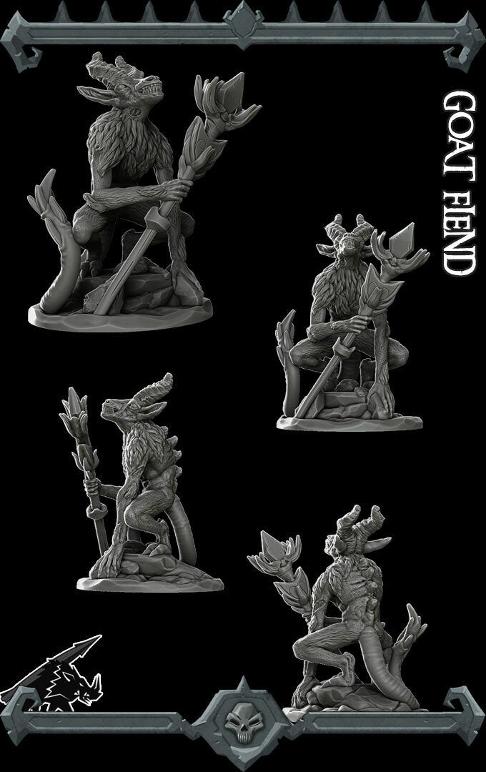 GOAT FIEND - Miniature | All Sizes | Dungeons and Dragons | Pathfinder | War Gaming