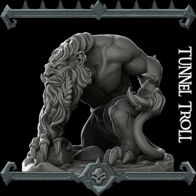 TUNNEL TROLL - Miniature | All Sizes | Dungeons and Dragons | Pathfinder | War Gaming