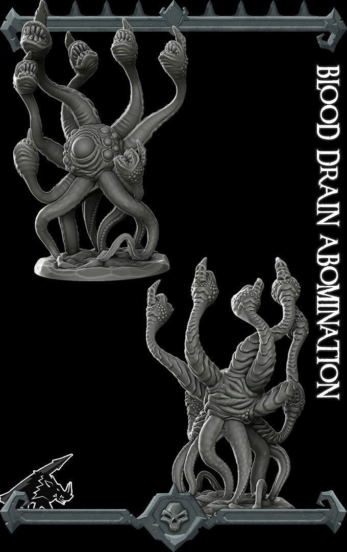 BLOOD DRAIN ABOMINATION - Miniature | All Sizes | Dungeons and Dragons | Pathfinder | War Gaming