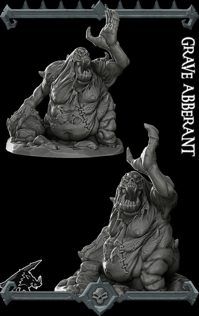 GRAVE ABERRANT - Miniature | All Sizes | Dungeons and Dragons | Pathfinder | War Gaming