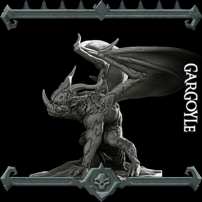 GARGOYLE - Miniature | All Sizes | Dungeons and Dragons | Pathfinder | War Gaming