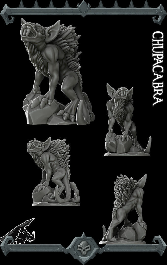 CHUPACABRA - Miniature | All Sizes | Dungeons and Dragons | Pathfinder | War Gaming