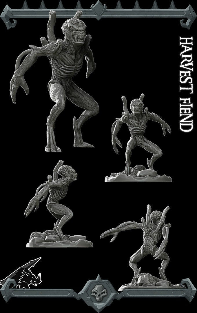 HARVEST FIEND - Miniature | All Sizes | Dungeons and Dragons | Pathfinder | War Gaming